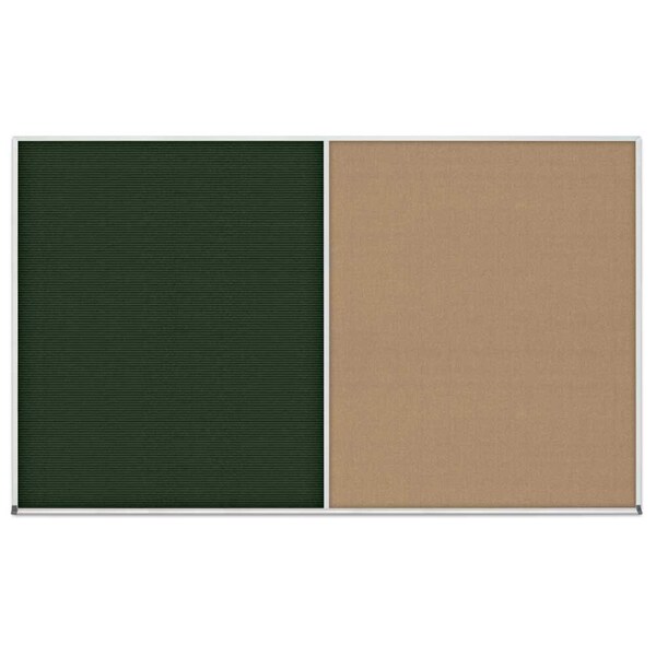 Enclosed Corkboard, 1 Door, 48"x36", 4" Fra